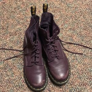 Dark purple dr. Martens